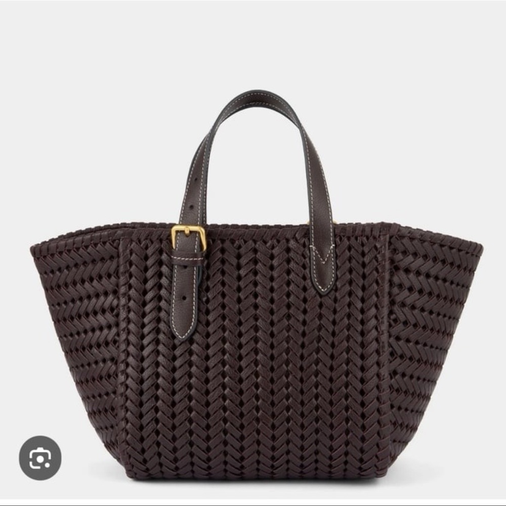 Anya Hindmarch Neeson Small Square Tote in Coffee